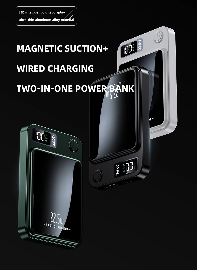Magnetic Wireless Power Bank For Iphone 2