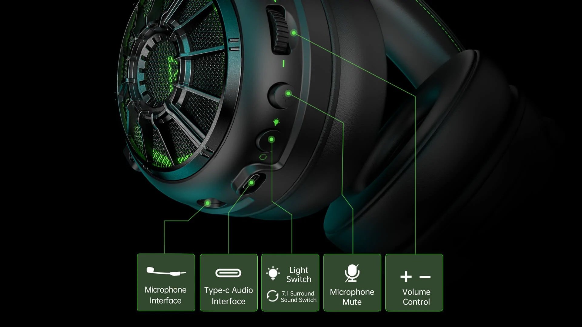 Gaming Headset EKSA Star Engine E5000 PRO Wired 8